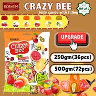 250g/500g ROSHEN Crazy Bee Jelly Candy Gula-Gula Viral Gummy Halal Candy Crazy Bee Candy Honey Jelly