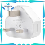 MC UK Mains Wall 3 Pin Plug Adaptor Charger Power With USB Ports For Phones