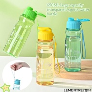 LEMONTRE7QIH 550ml Water Bottle Travel Portable Transparent Plastic