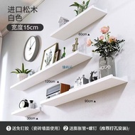 Hiasan Dinding Pembahagian Rak Dinding Rak TV Rak Dinding Kayu Pepejal Dipasang di Dinding Rak Tungg