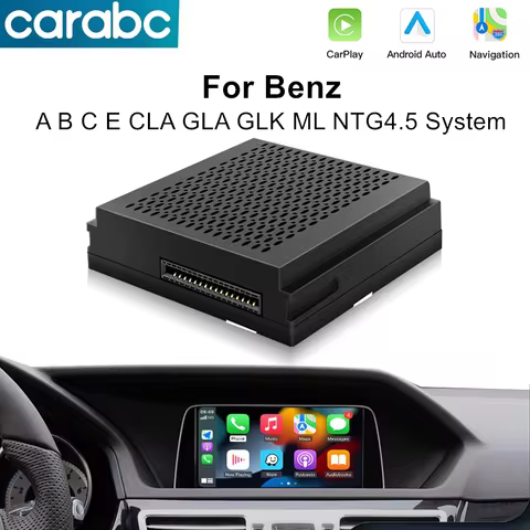CARABC Wireless Carplay Android Auto Navigation Becker Module For Mercedes Benz A B C E CLA GLA GLK 