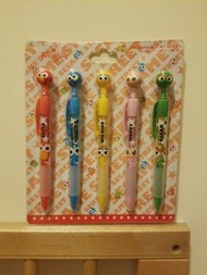 全新 日本環球影城~芝麻街原子筆五支裝