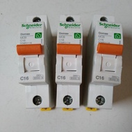 MCB SCHNEIDER C16/ 16AMPERE/ 230VOLT /3680WATT -Colorblind