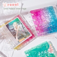 ROXUL Card Album, Mini Colorful Crushed Ice Photocard Binder, 2025 with 20 Internal Pages PP 3 Inch 