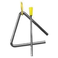 [2TPO] Metal Triangle with Striker Hand Percussion Musical Instrument for Kids Education Entertainme