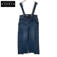 777Circa 25SS ชุดจั๊มสูทผ้าฝ้ายสีฟ้าฟอกแบบตัดปลาย 2 ทาง [มือสอง]