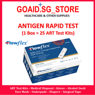 FlowFlex 25 Test Kit per box SARS CoV 2 Antigen Rapid Self Test Nasal (ART) Covid 19 Test Kit, Covid Test Kit