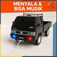 JS L300 Pickup Car Toy with Pull Rope – With Lights & Music, Favorite for Boys