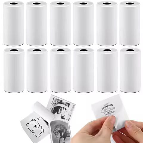 Thermal Printer Paper Mini Self-adhesive Label Printer Paper Compatible With T02/M02/M02/M02SPRO/M04