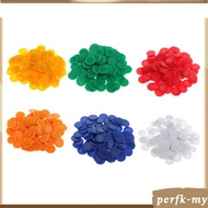 [PerfkMY] 100 Pcs 0.9inch Bingo Game Chips Casino Board Games Tokens Count Toy Toys