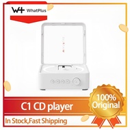 WhatPlus C1 CD Player,Ins Style Ambient Light CD Player,Bluetooth 5.3 Audio Player Work with App,Sup