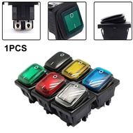 PAIT. Ready Stock DPST 16A 250VAC Rocker Switch Round Reset Switch with Waterproof Cover 30*24mm