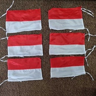 MERAH Motorcycle Flag - Mini Flag - Small Red and White Indonesian Flag