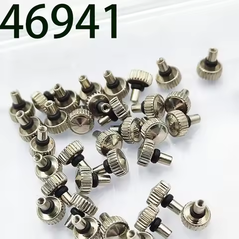 Watch Accessory 46941 Watch Head, Stainless Steel Waterproof Handle, Watch Crown, Adjustable Time Ha