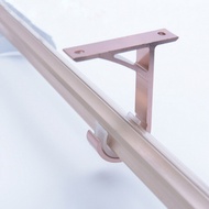 (CWJ) Curtain Rod Bracket Ceiling Mount Thickened Base Home Modern Curtain Rod Fixed