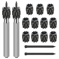 15Pack Rotary Spot Weld Cutter Sets Double3/8inch HSS Spot Weld Cutter Remover Drill Bits Hex Sheet 