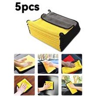 10pcs/Pack Car Wash Microfiber Towel Car Cleaning Drying Cloth Hemming Car Care Cloth Detail Care Ca