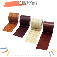 NIUYOU 5M/Roll Duct Tape, Self-adhesive Wood Grain Floor Repair Sticker, High Quality Realistic Waterproof Skirting Line Home Decoration