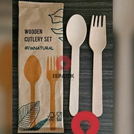 Cutlery Set Wooden Spoon + Wooden Fork