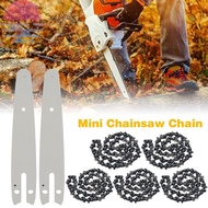 Chainsaw Chain Carbide 6 Inch Mini Chain Saw Chain Wear Resistant Chainsaw Chain Guide Bar Woodworking Tool SHOPCYC9913