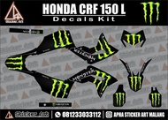 STIKER STICKER MOTOR LOGO SEPEDA HONDA DECAL CRF 150 L MURAH AKSESORIS MOTOR MONSTER ENERGY