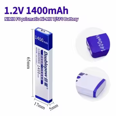 1.2V 1400mAh Rechargeable Prismatic 7/5 F6 NIMH Chewing Gum Gumstick Battery for Panasonic Sony Walk
