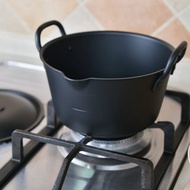 日本高桑金屬 日製深型鍛鐵炸鍋附鍋蓋-20cm