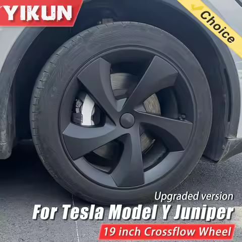 4PCS HubCaps for Tesla Model Y Juniper 19 Inch 2025+ Performance 19" inch Crossflow Wheels Cover Rep