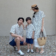 Ins Mid-Length Floral Shirt Dress Mother-Daughter Summer Dress New Style Literary Fresh Parent-Child
