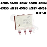 5~10Pcs 4N25 4N26 4N27 4N28 4N32 4N33 4N35 4N37 4N38 4N36 DIP-6 In-Line Plug Photoelectric Coupler C