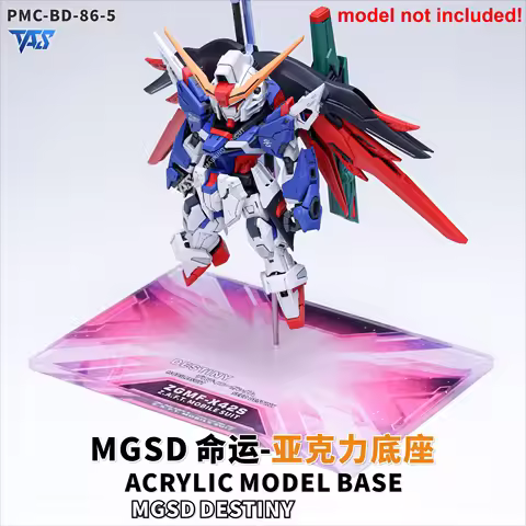 TAS Photo-etched Sheets Acrylic Display Stand Base Bracket PMC Parts Fit MGSD ZGMF-X42S Destiny Mode