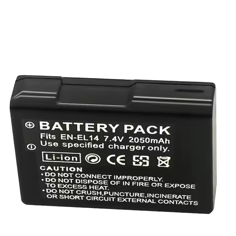 2050mah EN-EL14a EL14 CAMERA BATTERY EN-EL14 For Nikon P7000 P7100 P7800 P7700 D3100 D3200 D3300 D34