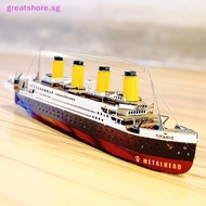 greatshore  Color Titanic Puzzle DIY Cruise Ship Assembled Model Kits Children Educational Toys  SG