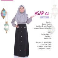 Gamis Anak Nibras Nsap 61 hitam P1 sale