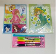 百變小櫻 Magic咭 卡 Card Captor Sakura A5 File 2個 水筆1套 正版 不散賣 全新