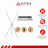X Banner Frame Standing Display Bow Stand Ad Poster