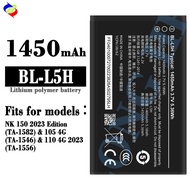 Nokia Battery BL-L5H 1450Mah For Nokia 150 105 105 4G 110 4G 125 4G Year 2023