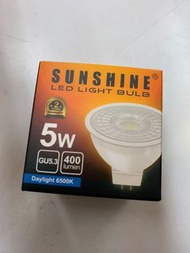 Sunshine LED 5w GU5.3 51mm 12v 6500k Daylight MR16 light 杯膽 燈膽