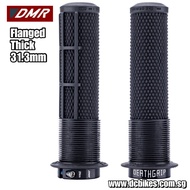 DMR Flanged Death Grip Version 2 Race Bicycle MTB Thick Black Single Lock On Grips
