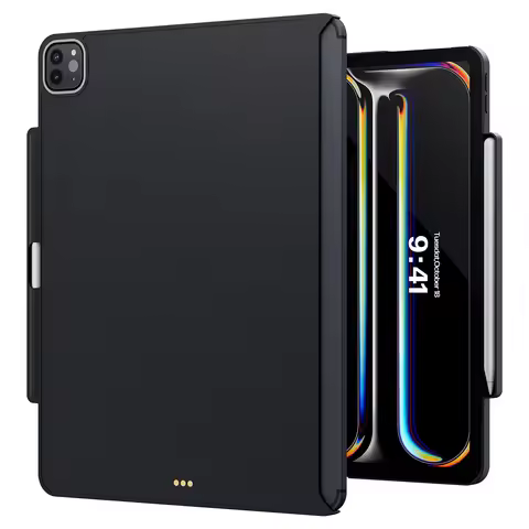 Magnetic Case for iPad Pro 12.9" (2018–2022, 3rd–6th Gen) & iPad Air 13" (2024 M2 / 2025 M3), Compat