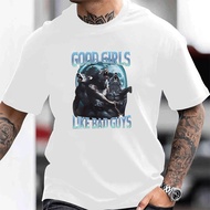Good Girls Like Bad Guys Graphic T-Shirt For Men - Trendy Fashion Tee With Unique Design - Comfortab