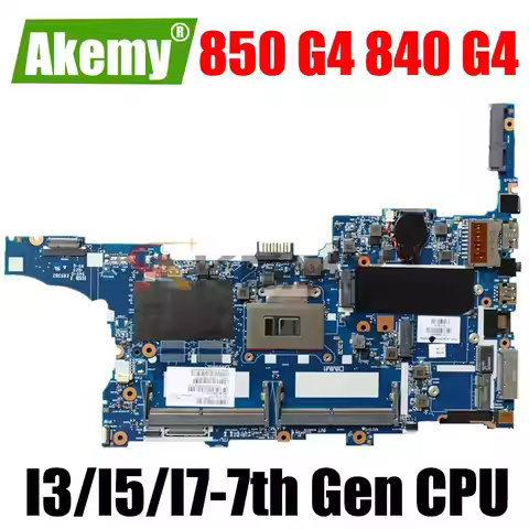 For HP EliteBook 850 840 G4 Laptop Motherboard 6050A2854301 917505-601 CPU I7-7500U GPU R7 M350 2G N