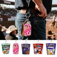 Demon Hunting Girl Group Xin Lamian Noodles Cup Noodle Anime Group Anime Keychains 2D Acrylic Pendan