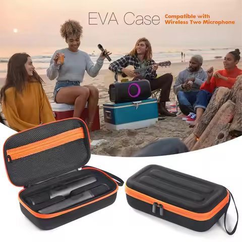 A04R-Microphone Case for JBL Wireless Two Microphone System, Dual Wireless Microphone Case for JBL M