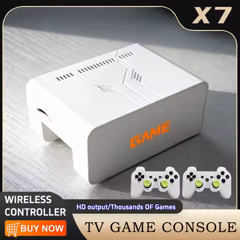Hot Sale 2026 X7 TV Video Game Box Y7 Super PSP Game Console HD Output Joystick Dual Controller Figh