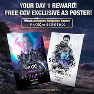 merchandise CGV Poster Film Avengers Endgame Encore CGV Exclusive A3 4DX ScreenX