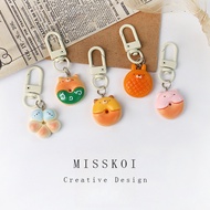 MISMEMO Simulation Donut Bread Animal Keychain