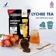 JPS Bubuk Minuman Premium Lychee Tea Mix Dengan Gula 1 kg [mix-fruit-tea]