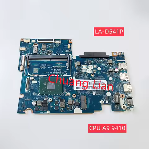 LA-D541P For Lenovo Yoga 510-14AST Laptop (ideapad) motherboard with A6 A8 A9 A10 CPU V2G GPU DDR4 1