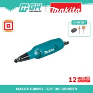 [ GH HARDWARE ] MAKITA GD0603 69MM (1/4") DIE GRINDER ( GD 0603 )